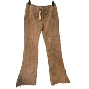 70's Vintage Danielle Leather hippy pants